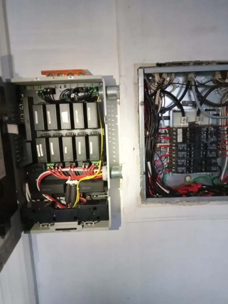 Electrical panel upgrade completed for Indoor Lighting Installation in California